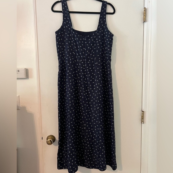 Vintage Ralph Lauren Blue Sleeveless Square Neck Sundress size 12 (J126) - Picture 4 of 13